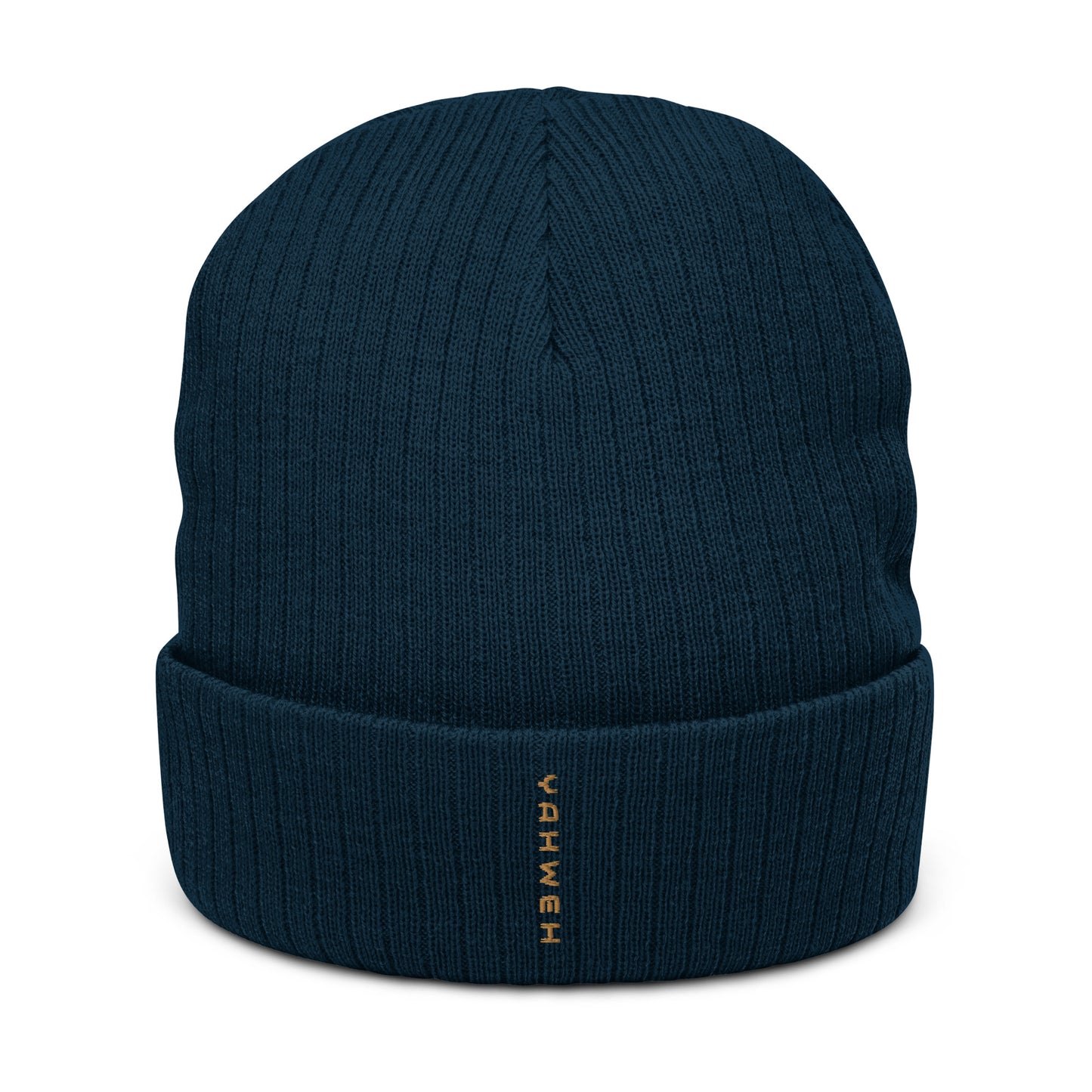YAHWEH Ribbed knit beanie