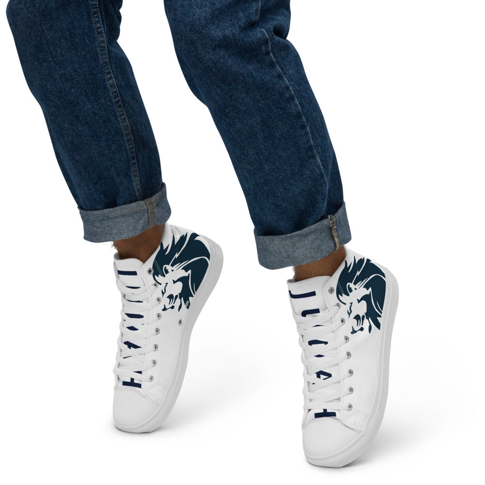 Lion of Judah Navy - Men’s High Top Shoes