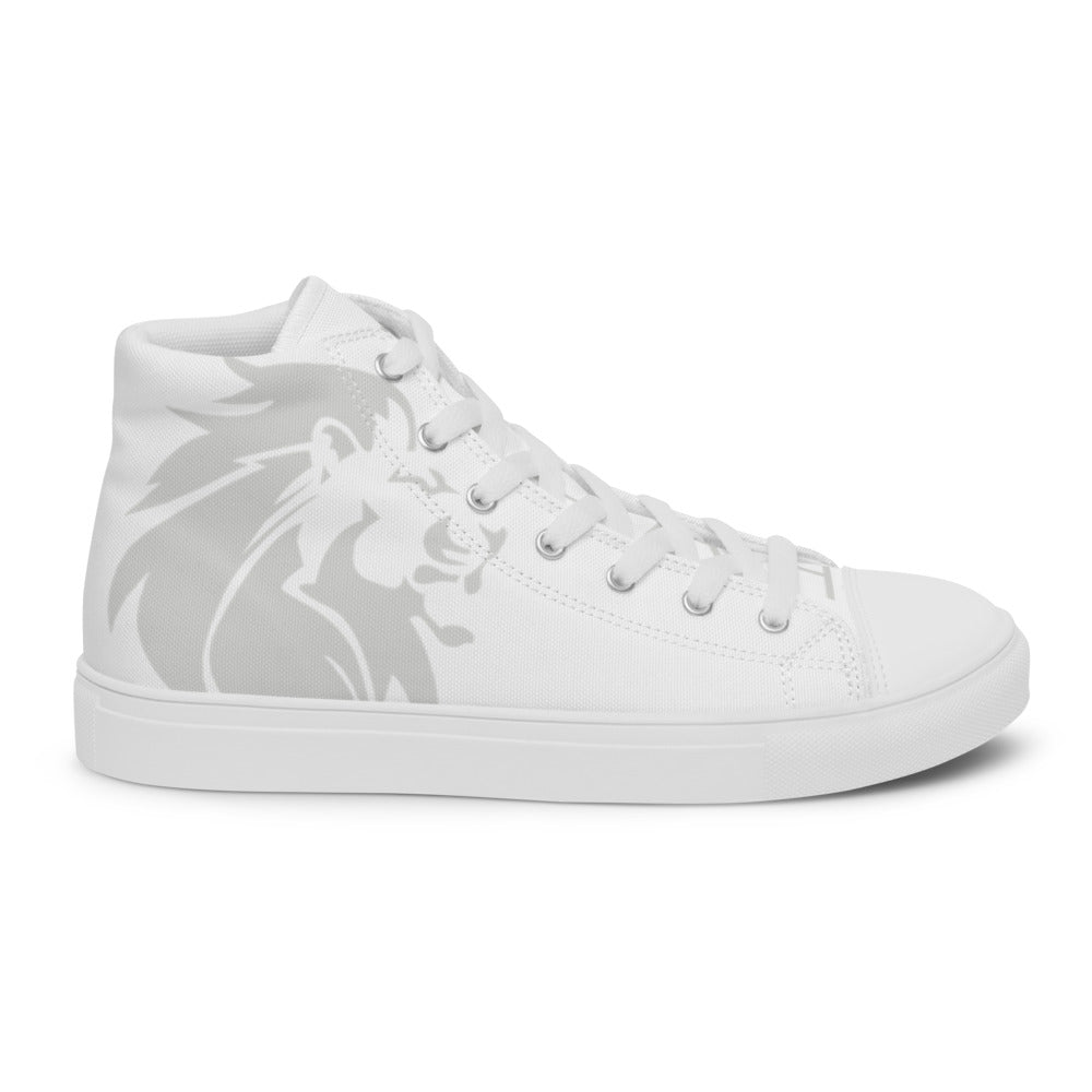 Lion of Judah Silver - Christian Men’s High Top Shoes