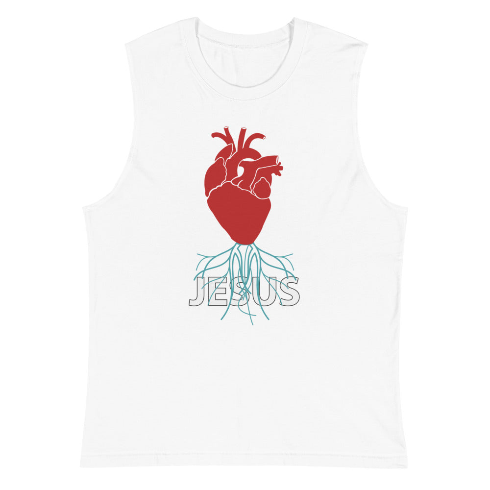Rooted in Jesus Muscle Shirt