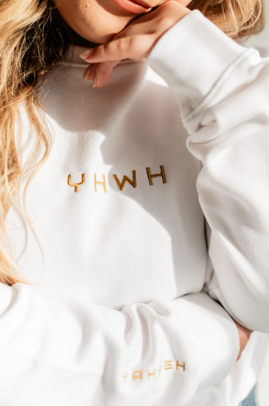 Yahweh Unisex Organic Raglan Sweatshirt