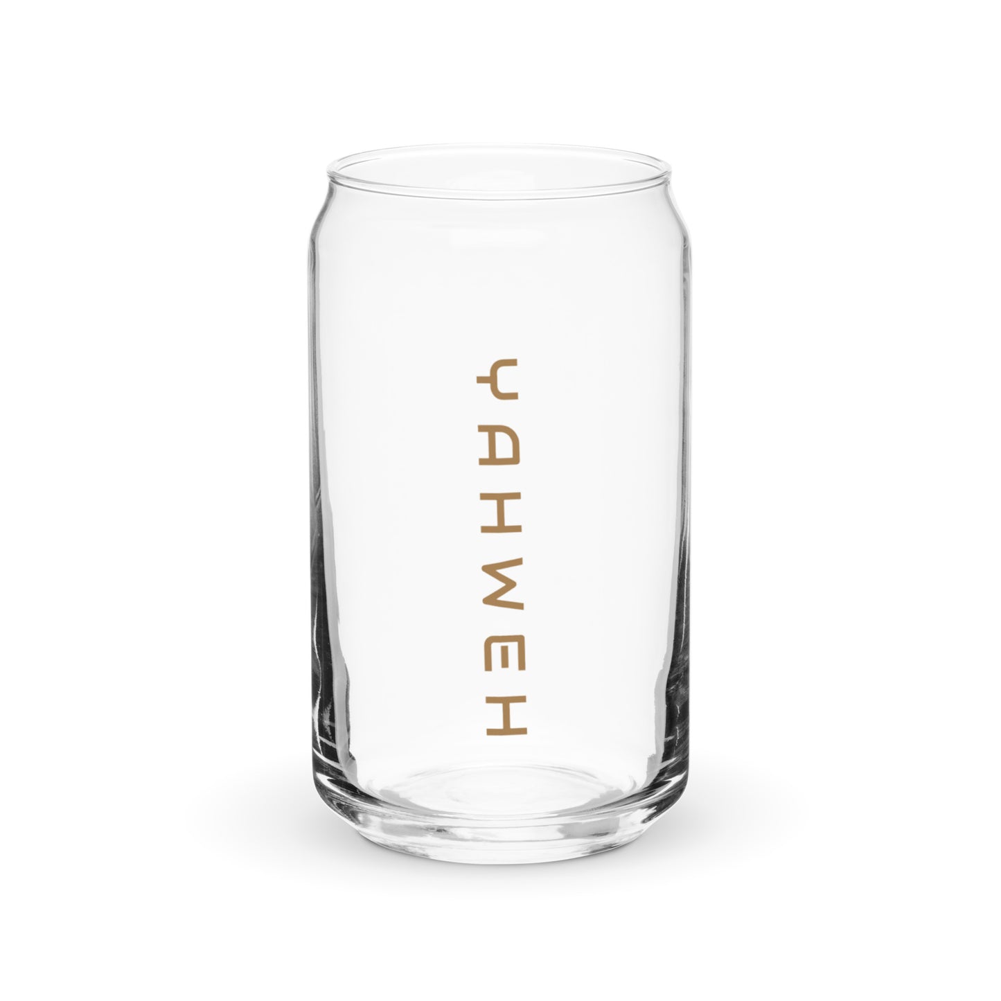 Yahweh Can-shaped glass