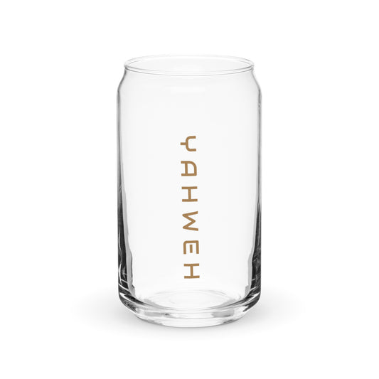 Yahweh Can-shaped glass