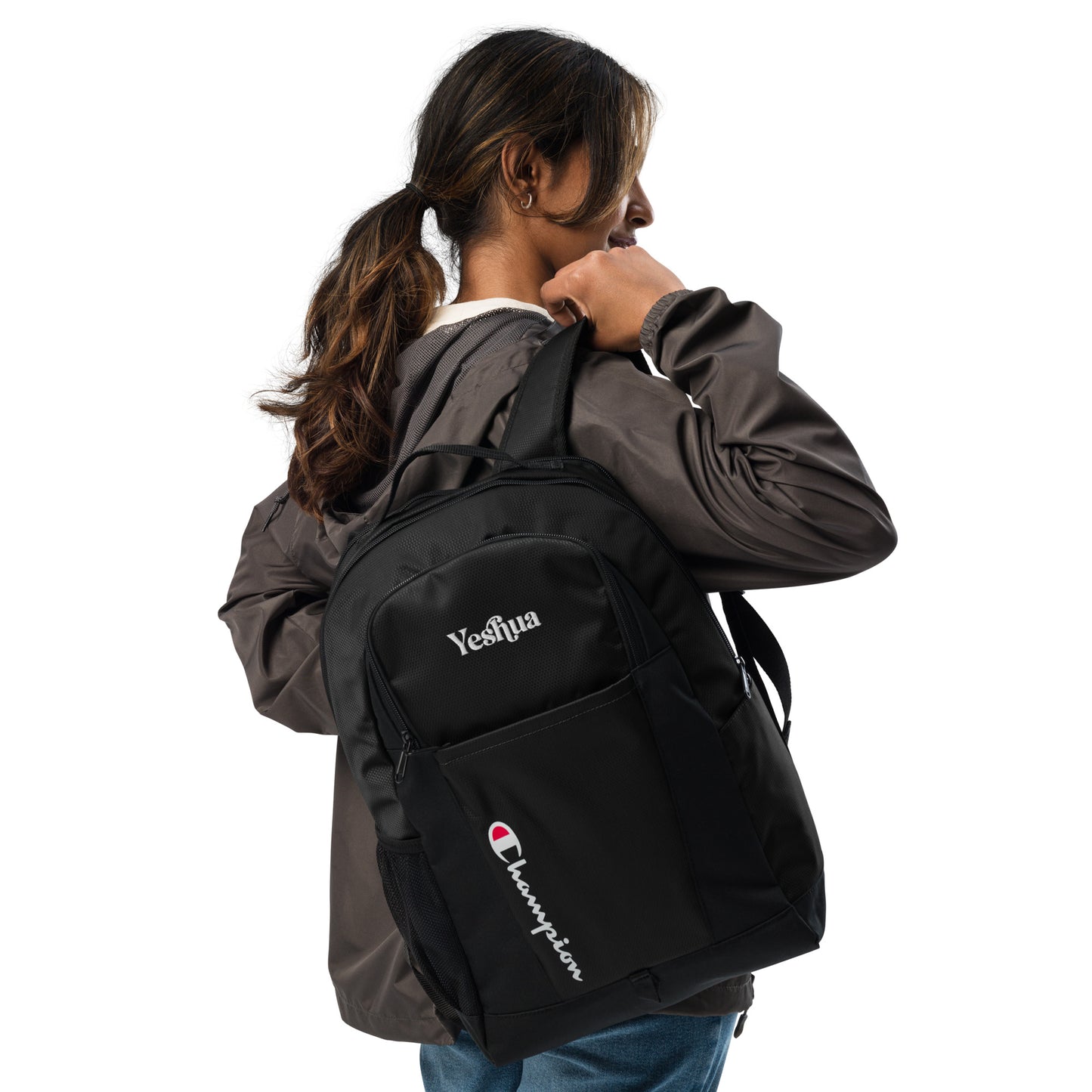 Yeshua Embroidered Champion backpack