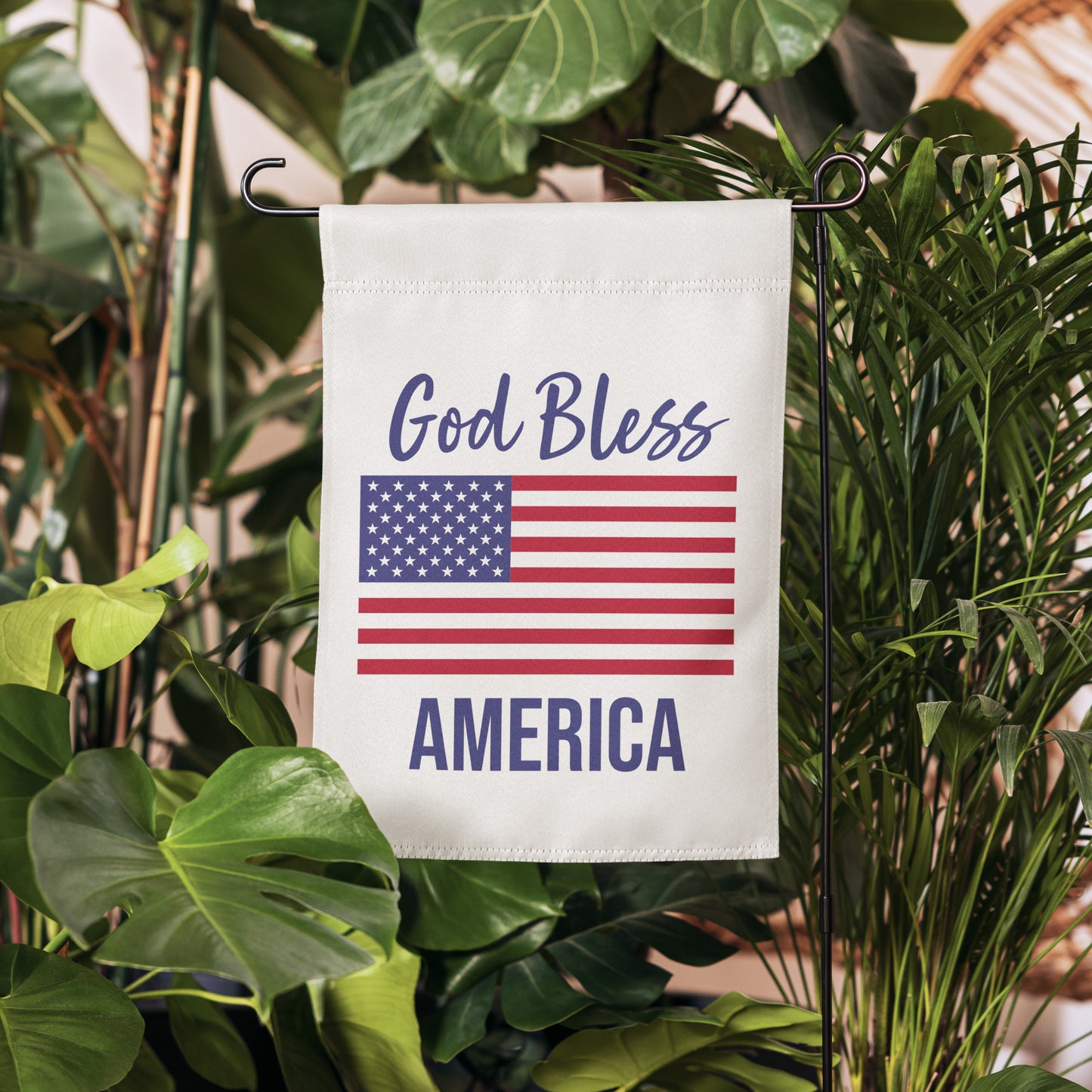 God Bless America Garden flag