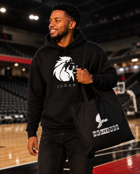 Lion of Judah Hoodie and Delivered Tote Bundle