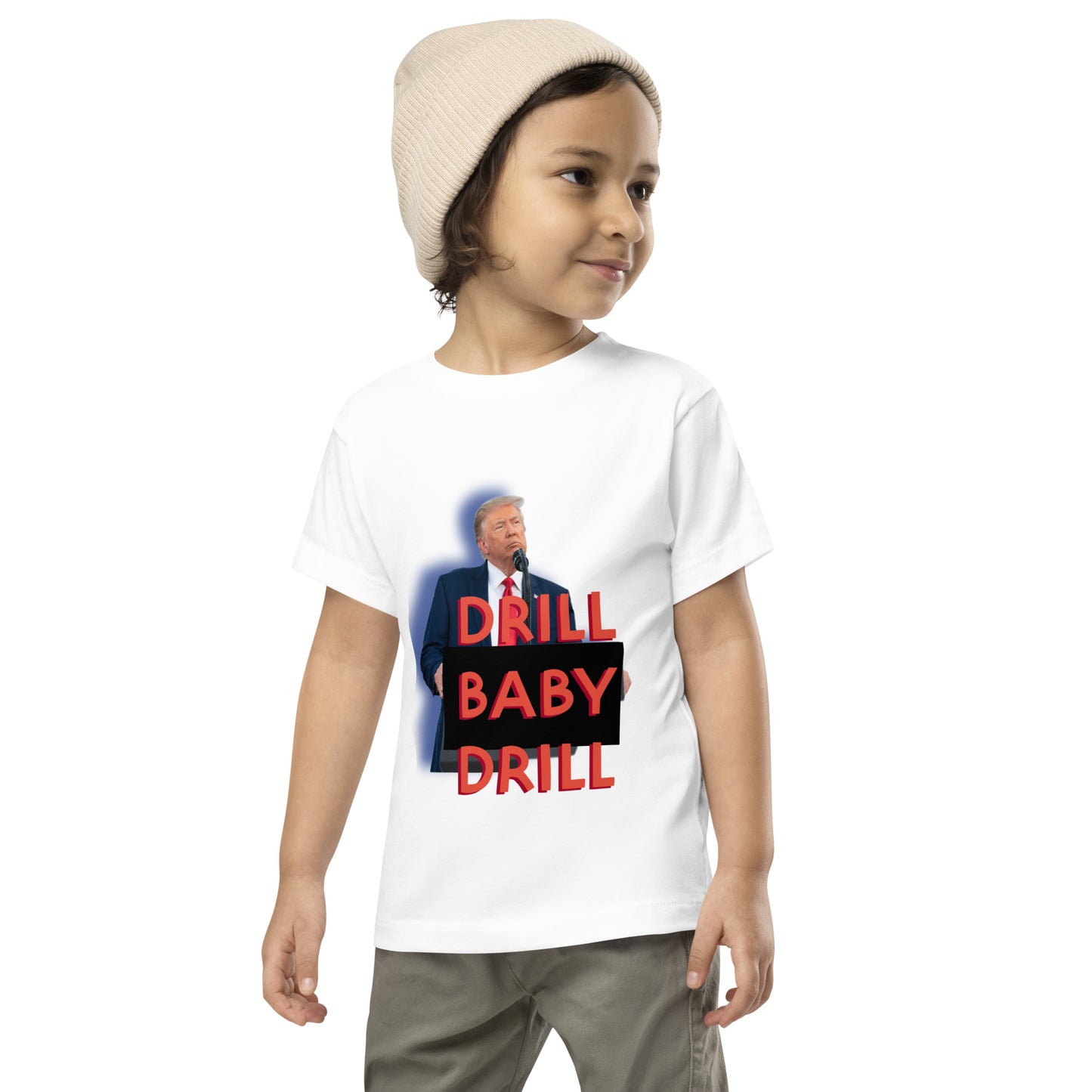 DRILL BABY DRILL Toddler Short Sleeve Tee