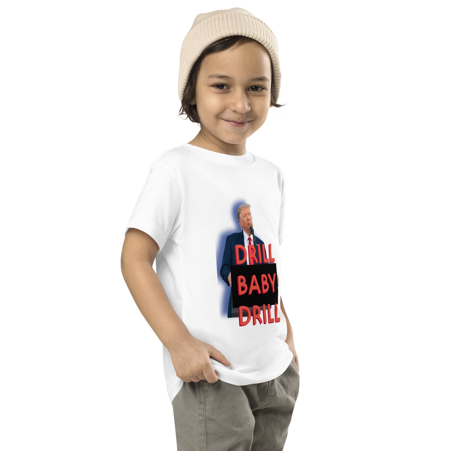 DRILL BABY DRILL Toddler Short Sleeve Tee