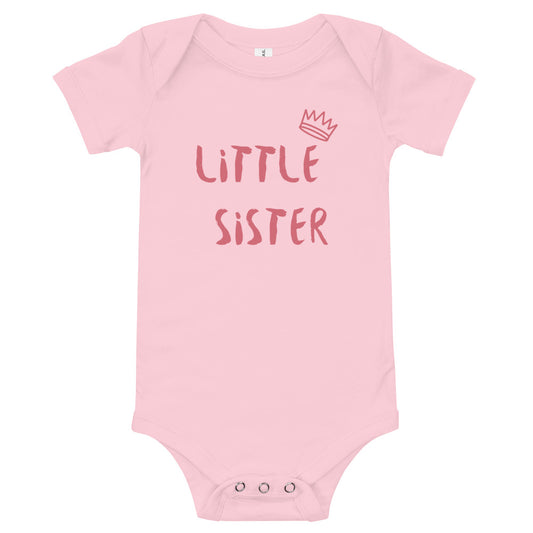 LITTLE SISTER Baby short sleeve one piece