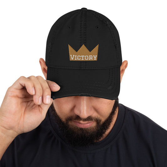 Victory Crown | Distressed Dad Hat | VT Mission Merch