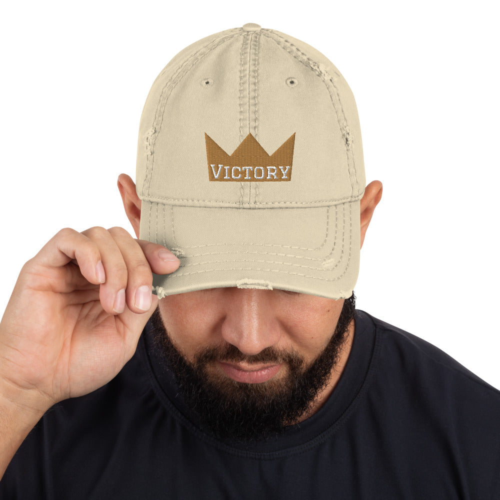 Victory Crown | Distressed Dad Hat | VT Mission Merch