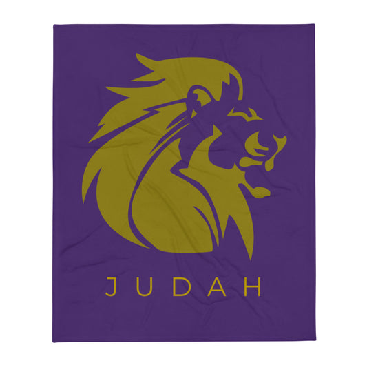 Lion of Judah | Christian Throw Blanket (Purple) | VT Mission Merch