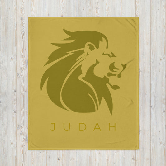 Lion of Judah | Christian Throw Blanket (Gold) | VT Mission Merch
