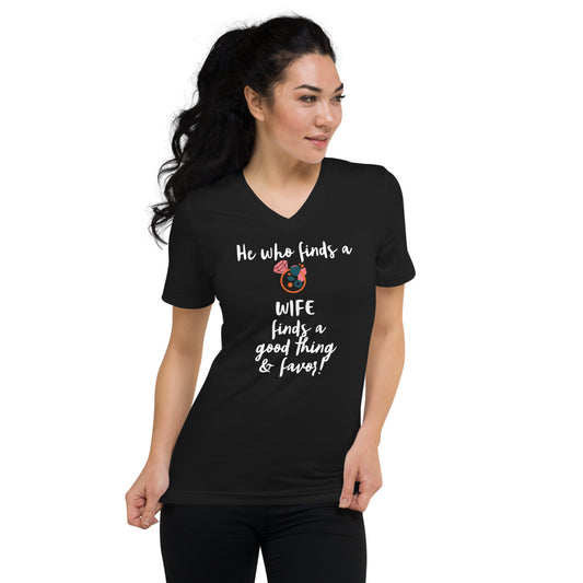HE WHO FINDS A WIFE | Women's Christian T-Shirt | VT Mission Merch