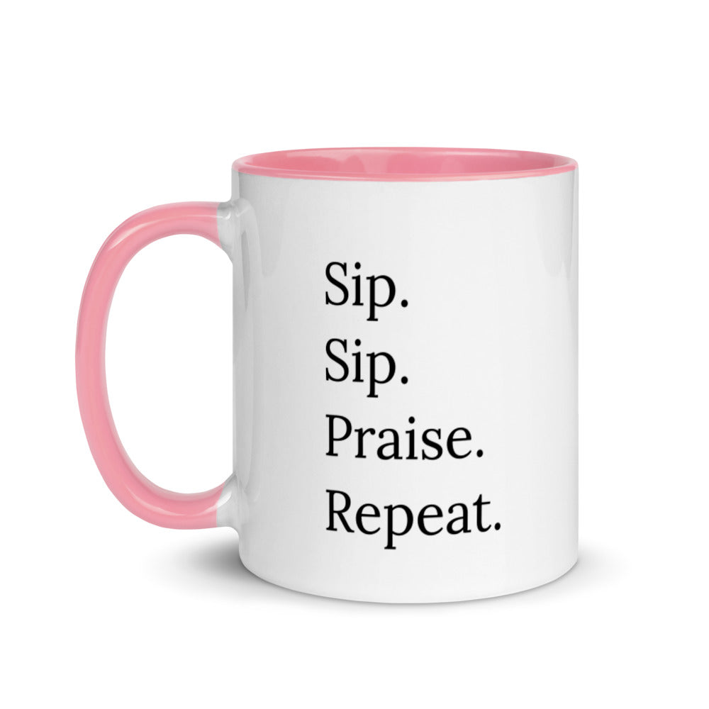Sip. Sip. Praise. Repeat. | Color Mug | VT Mission Merch